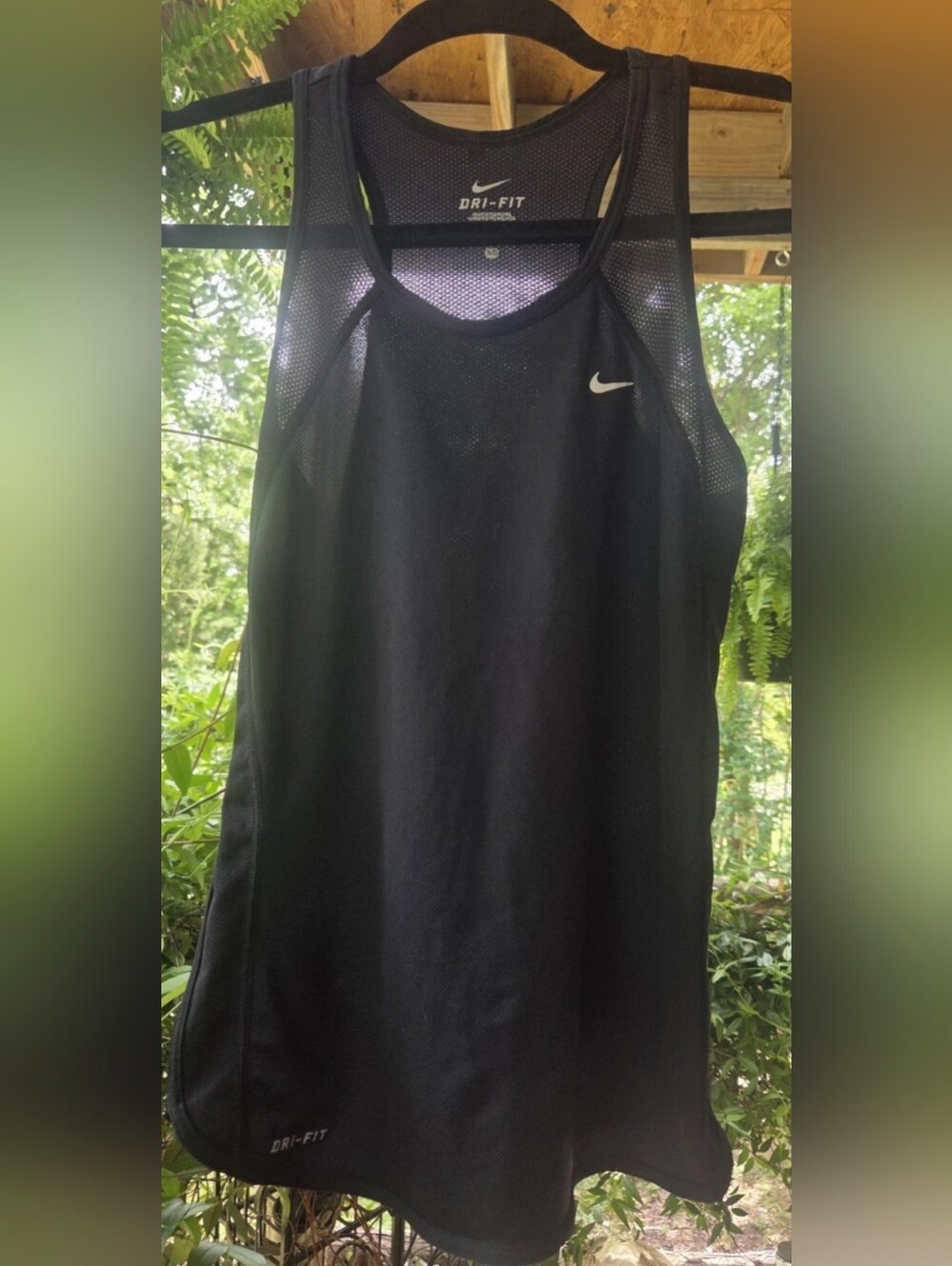 Nike Black Dri-FIT Mesh Back Athletic Tank